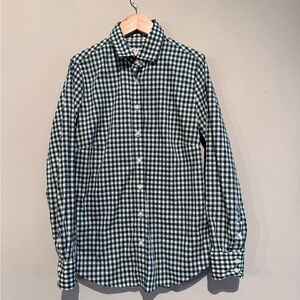 Peter Millar Green Plaid Casual Shirt